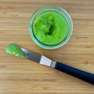 Easy Lime Curd Cake Filling in Jar with Cake Spatula