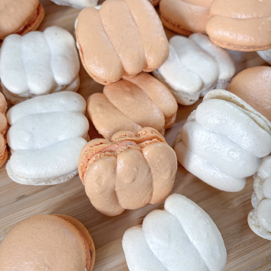 Orange Pumpkin Macarons, Autumn Fall Macarons, Pumpkin Macaron Template